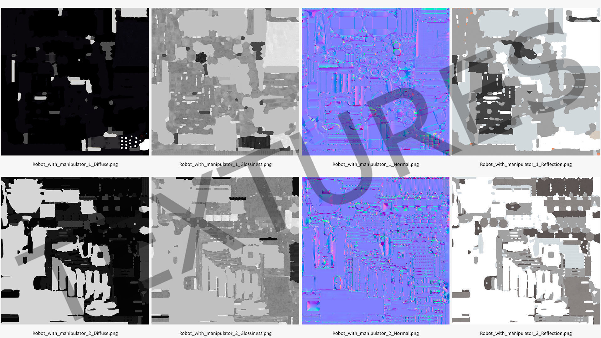 Dog Robot Generic Rigged for Cinema 4D 3D model_6