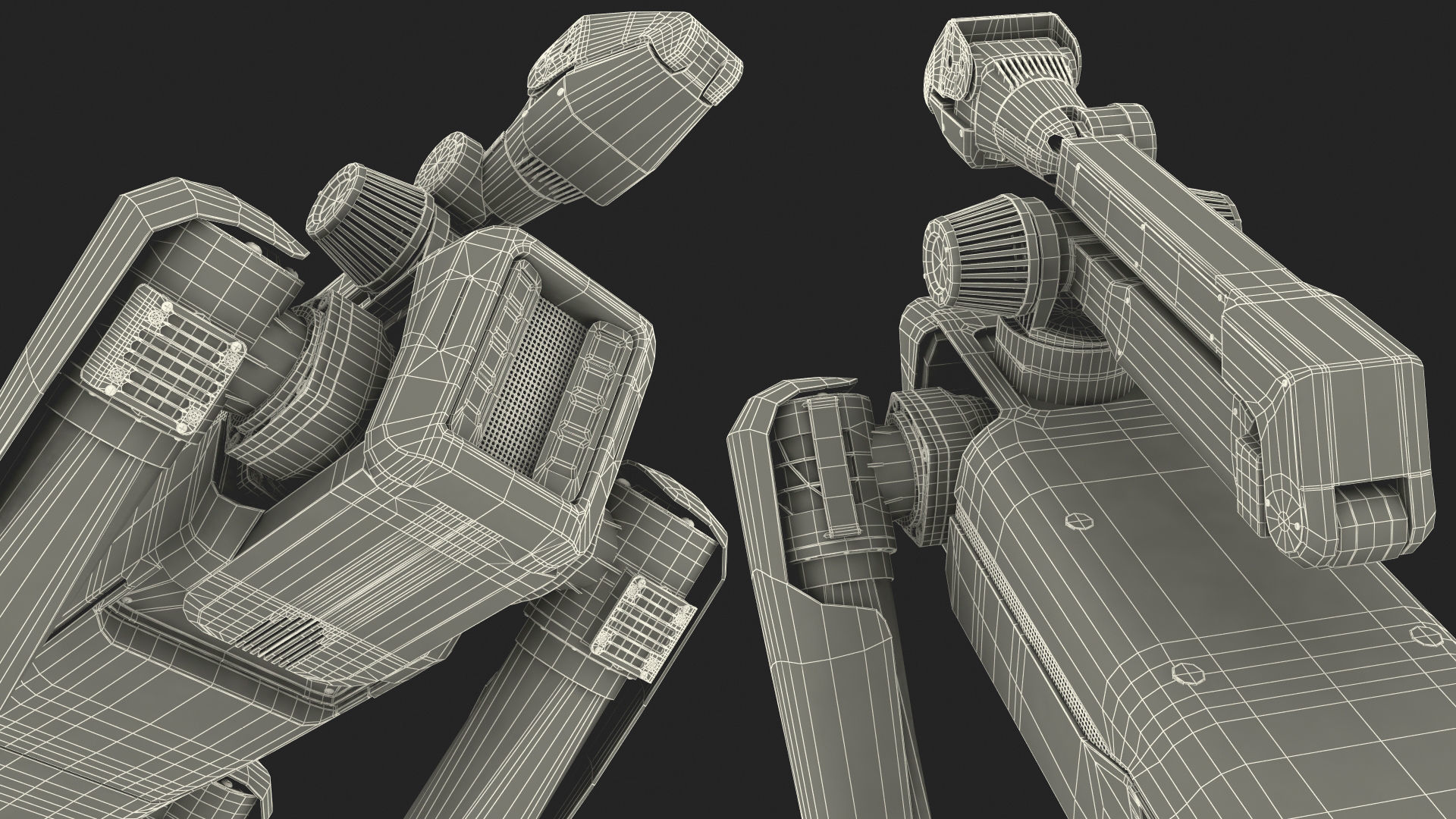 Dog Robot Generic Rigged for Cinema 4D 3D model_21