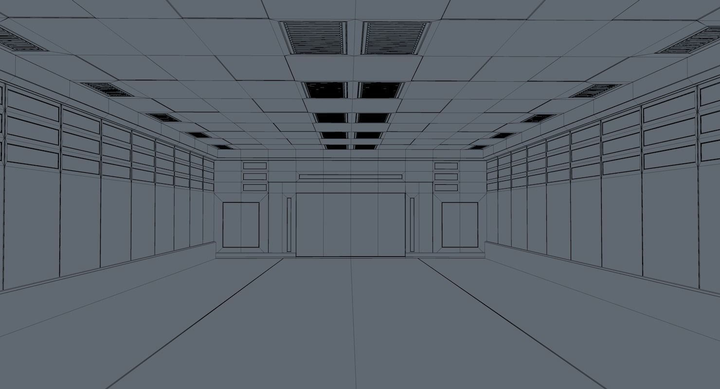 Sci Fi Warehouse 3D model_7