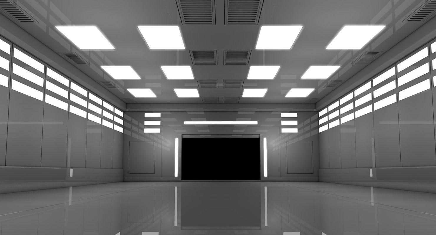Sci Fi Warehouse 3D model_3