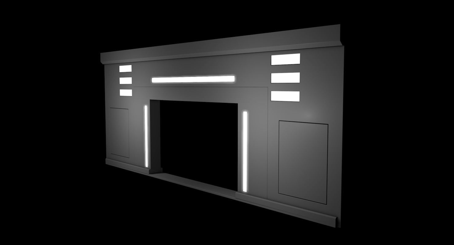 Sci Fi Warehouse 3D model_6
