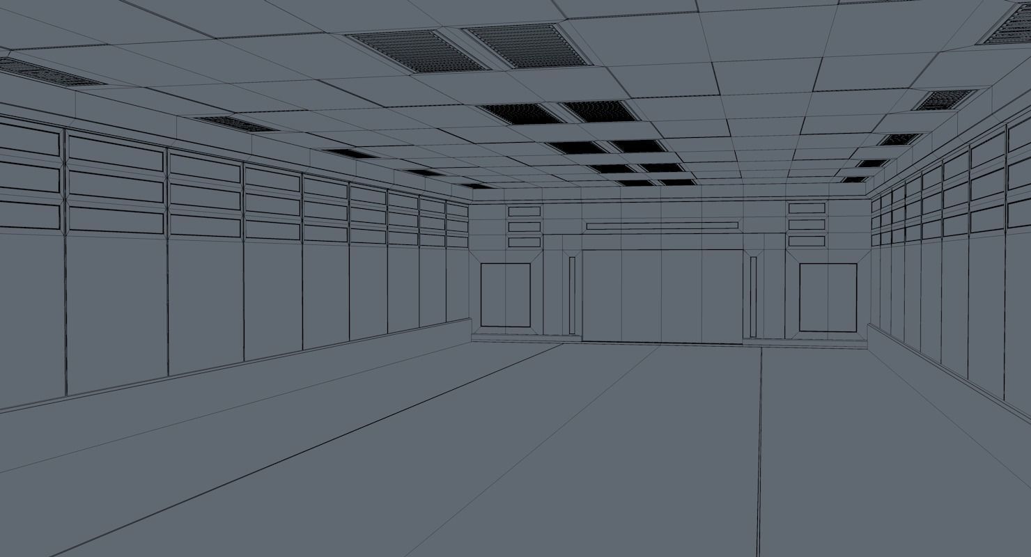 Sci Fi Warehouse 3D model_9