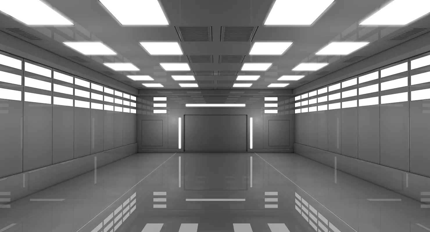 Sci Fi Warehouse 3D model_0