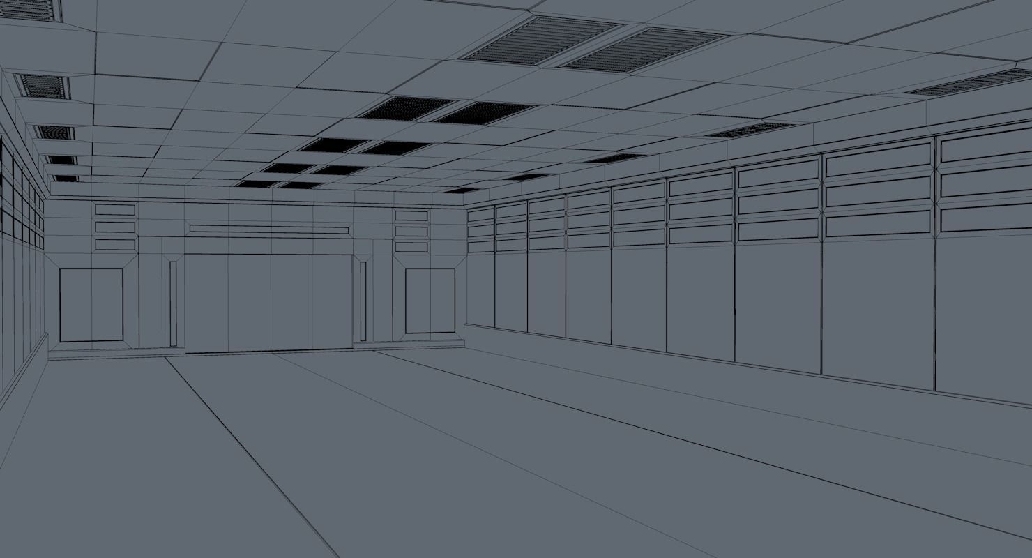 Sci Fi Warehouse 3D model_8