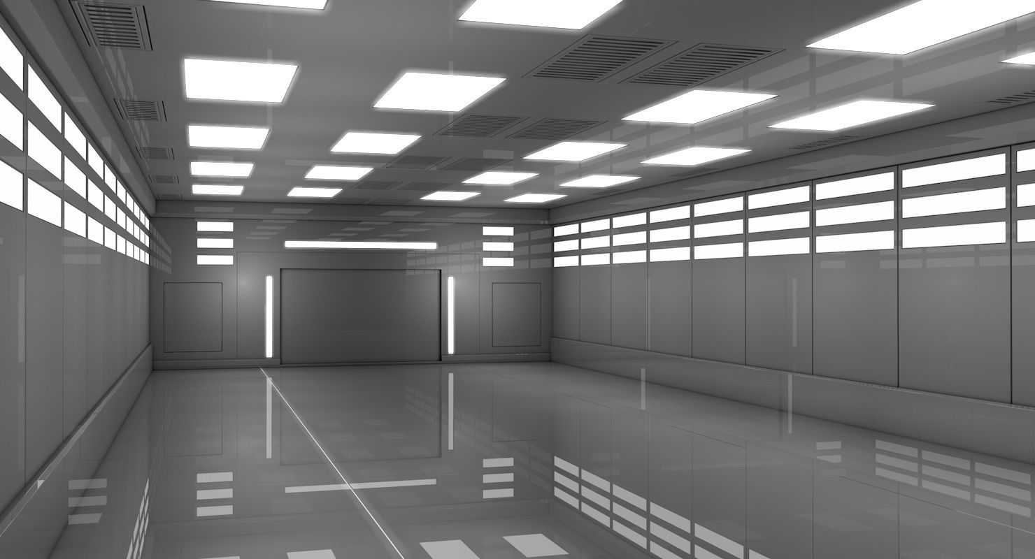 Sci Fi Warehouse 3D model_2