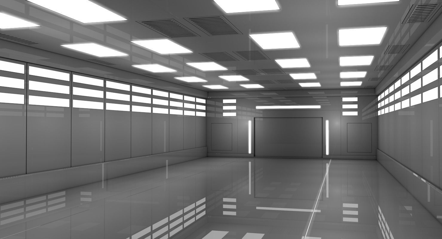 Sci Fi Warehouse 3D model_1