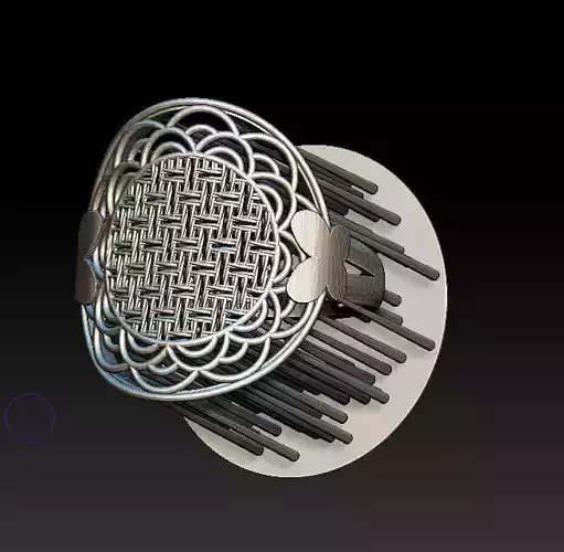 ring5 silver ring with intricate pattern