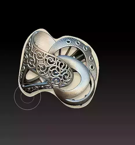 ring48 ornate silver ring