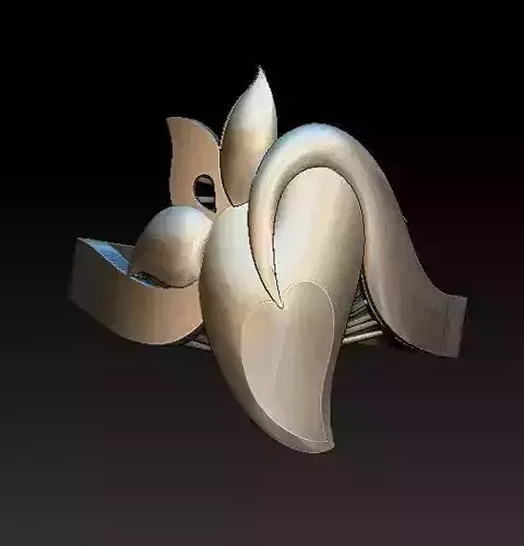 ring44 silver ring with flower