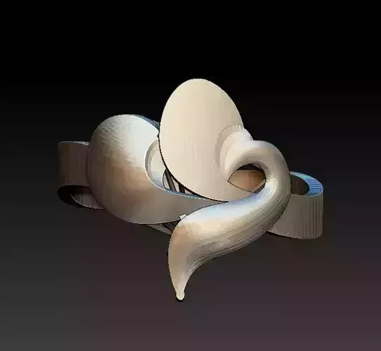 ring43 ring with swirl