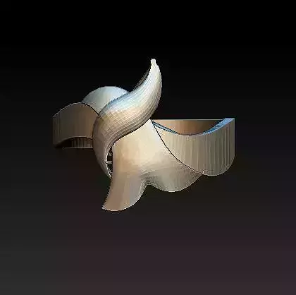 ring35 swirling design