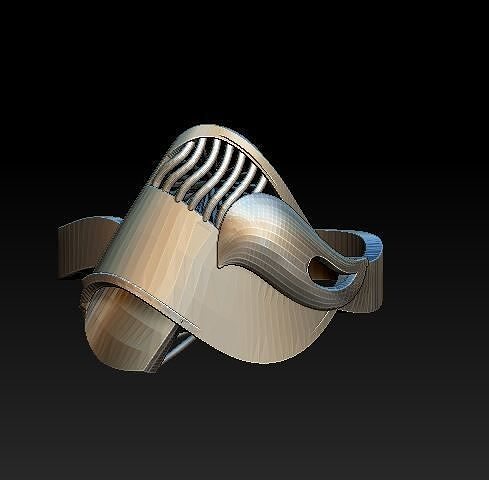 ring31 wooden ring 3D print model