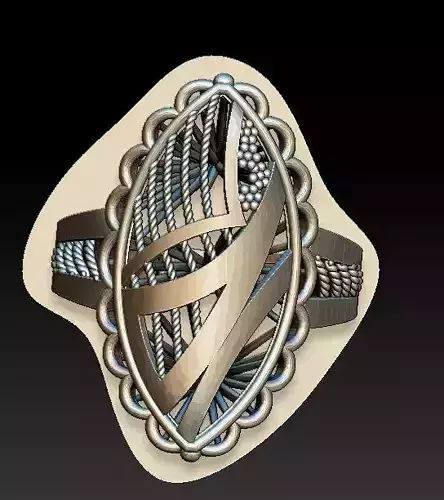 ring29 silver ring with intricate design