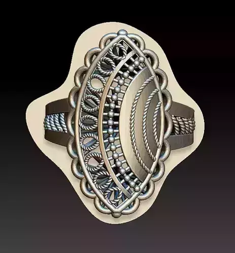 ring27 silver ring with intricate design