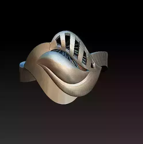 ring26 silver ring with design