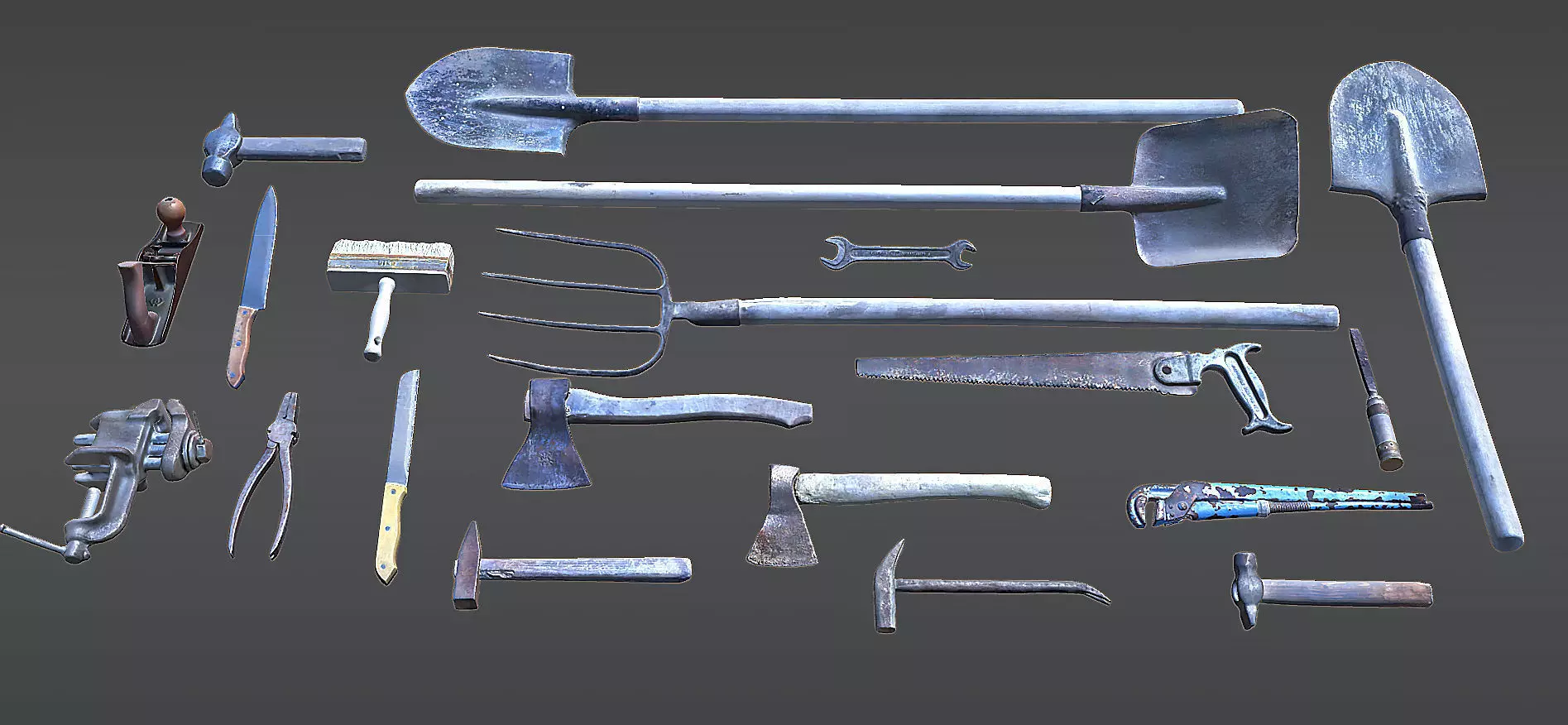 Scan Tools Pack - Props Low-poly 3D model_0