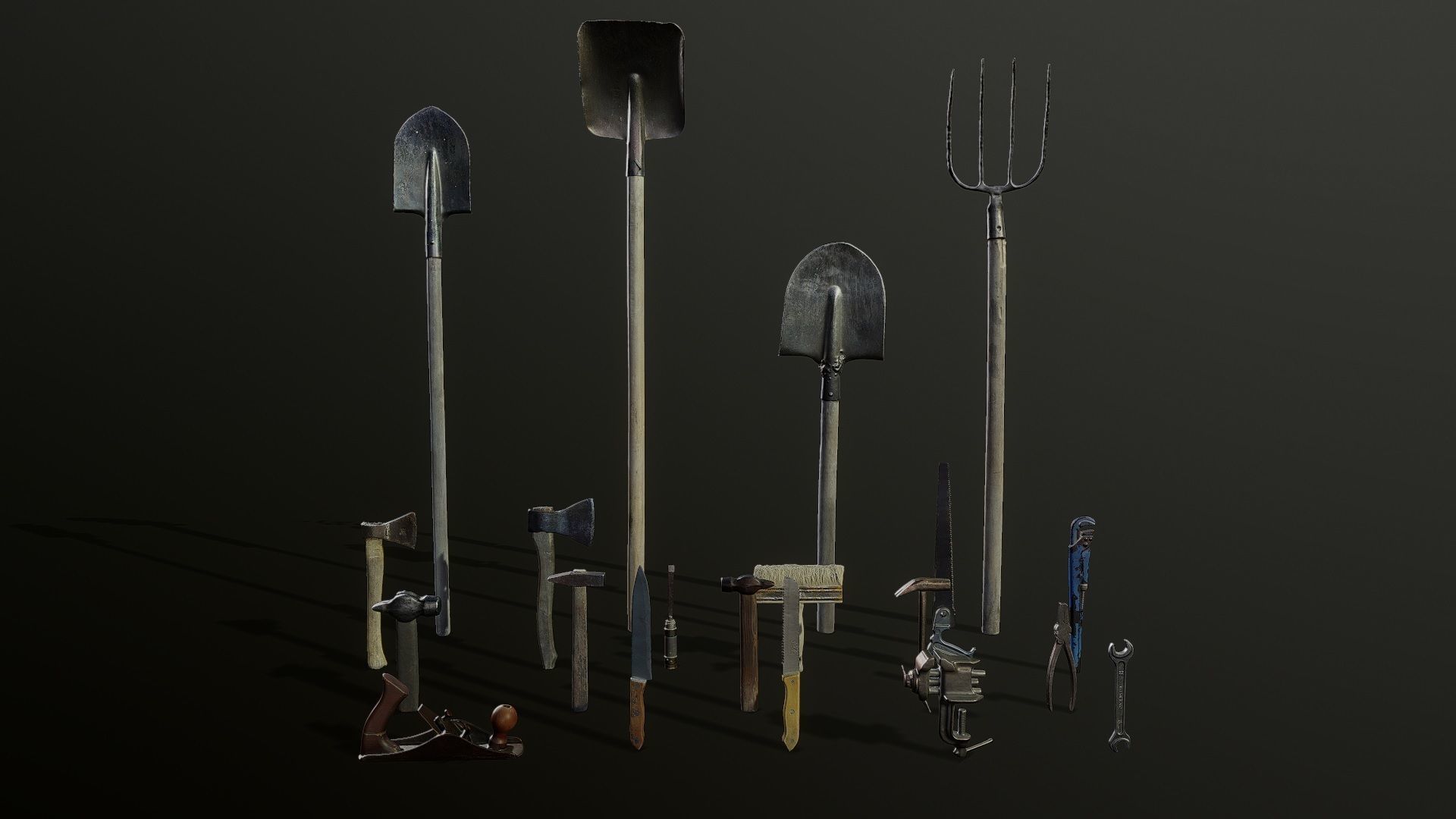 Scan Tools Pack - Props Low-poly 3D model_1