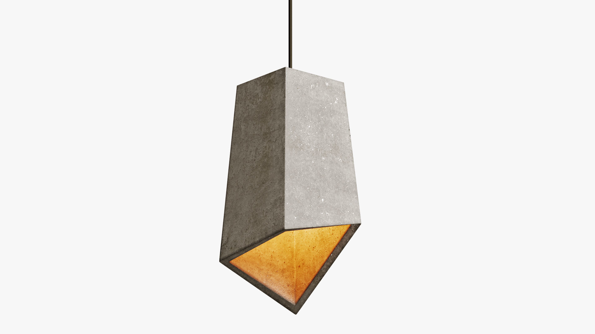 modern pendant lights made of concrete 3D model_4
