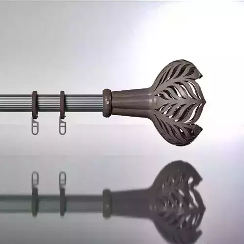 Finial for curtain rods