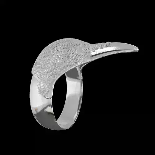 Printable Game of thrones  Crow ring 3D print model