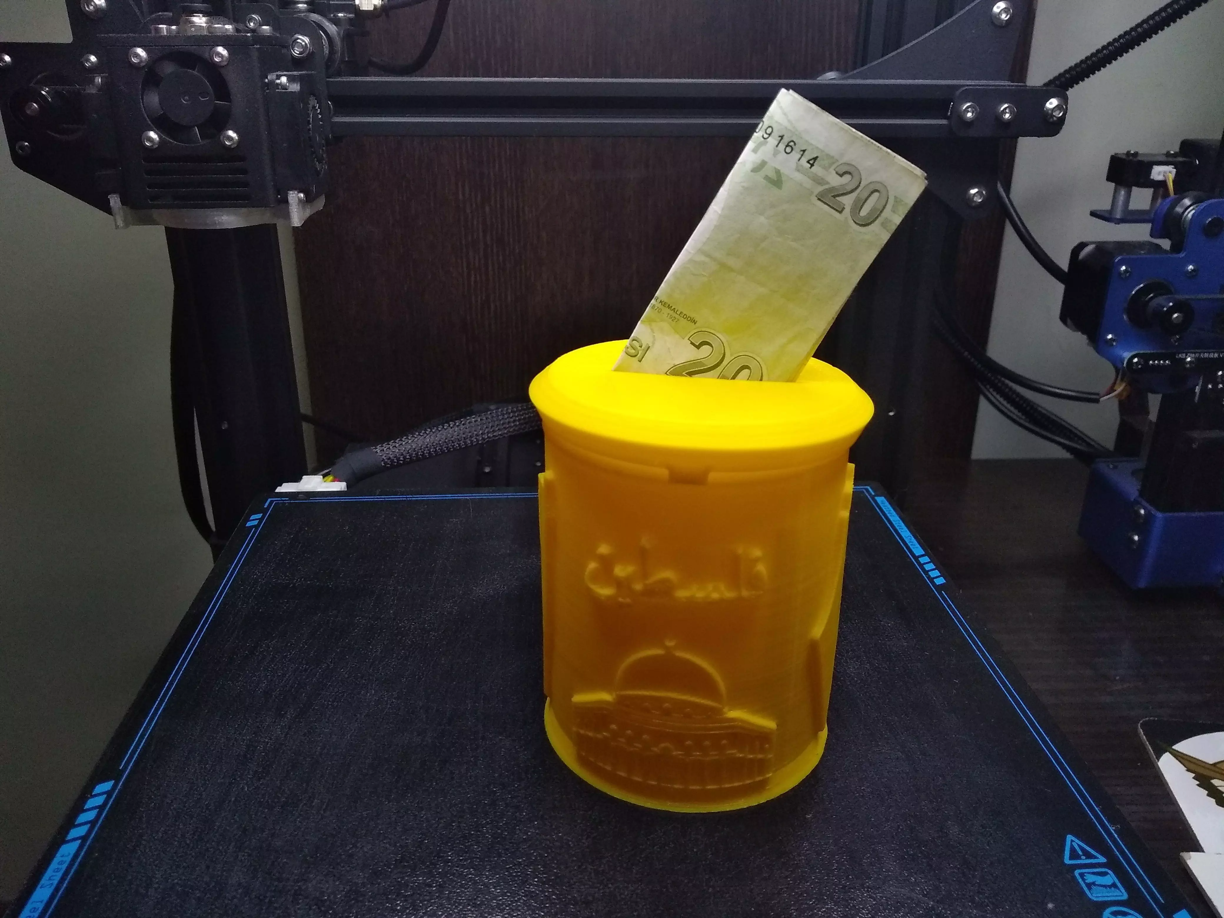 Palestine money box 3D print model_0