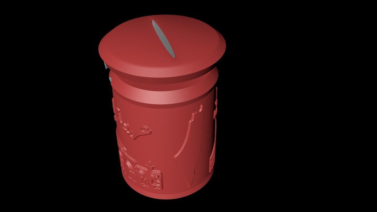 Palestine money box 3D print model_5