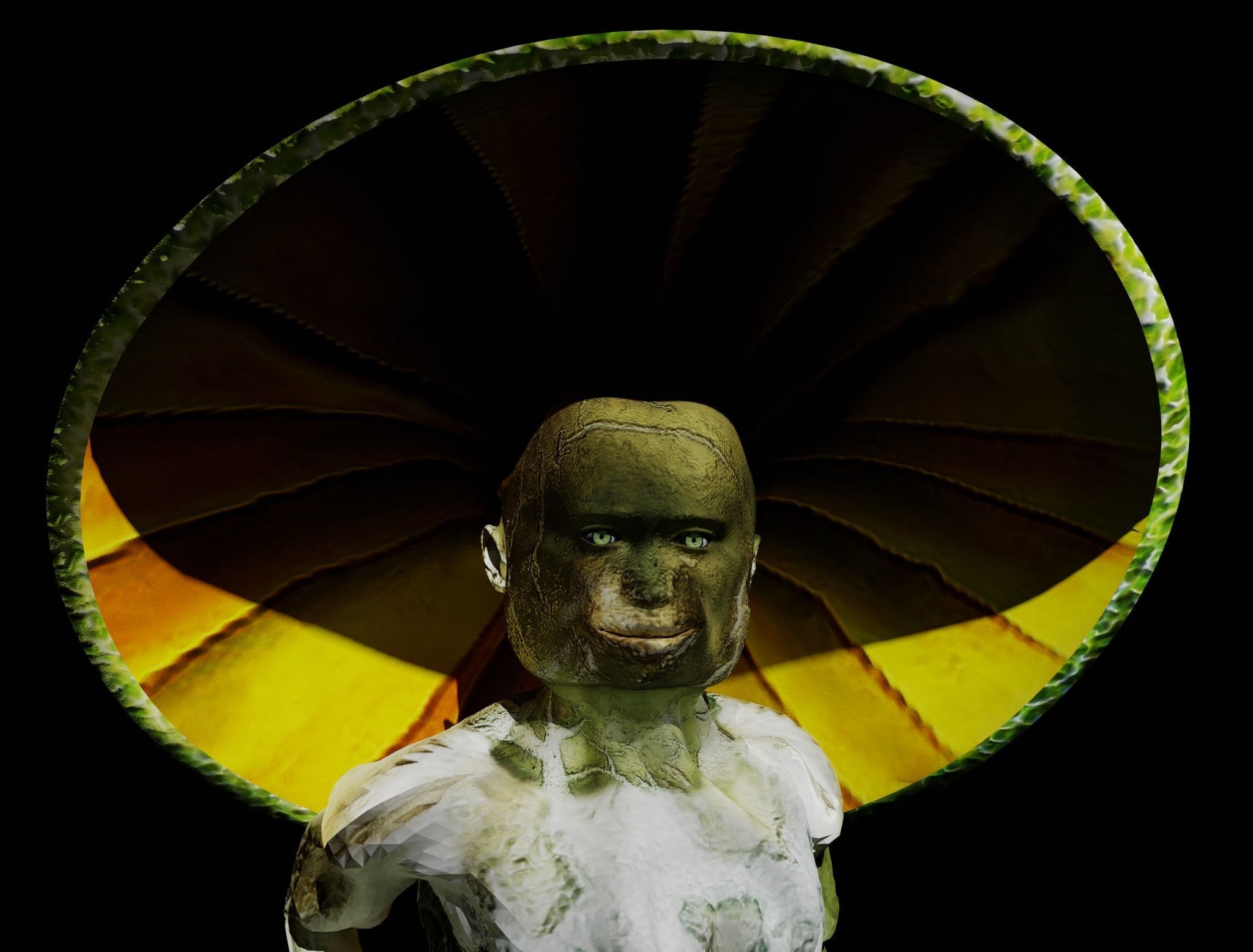 Mushrowoman - Grzybiara - No4 Low-poly 3D model_6