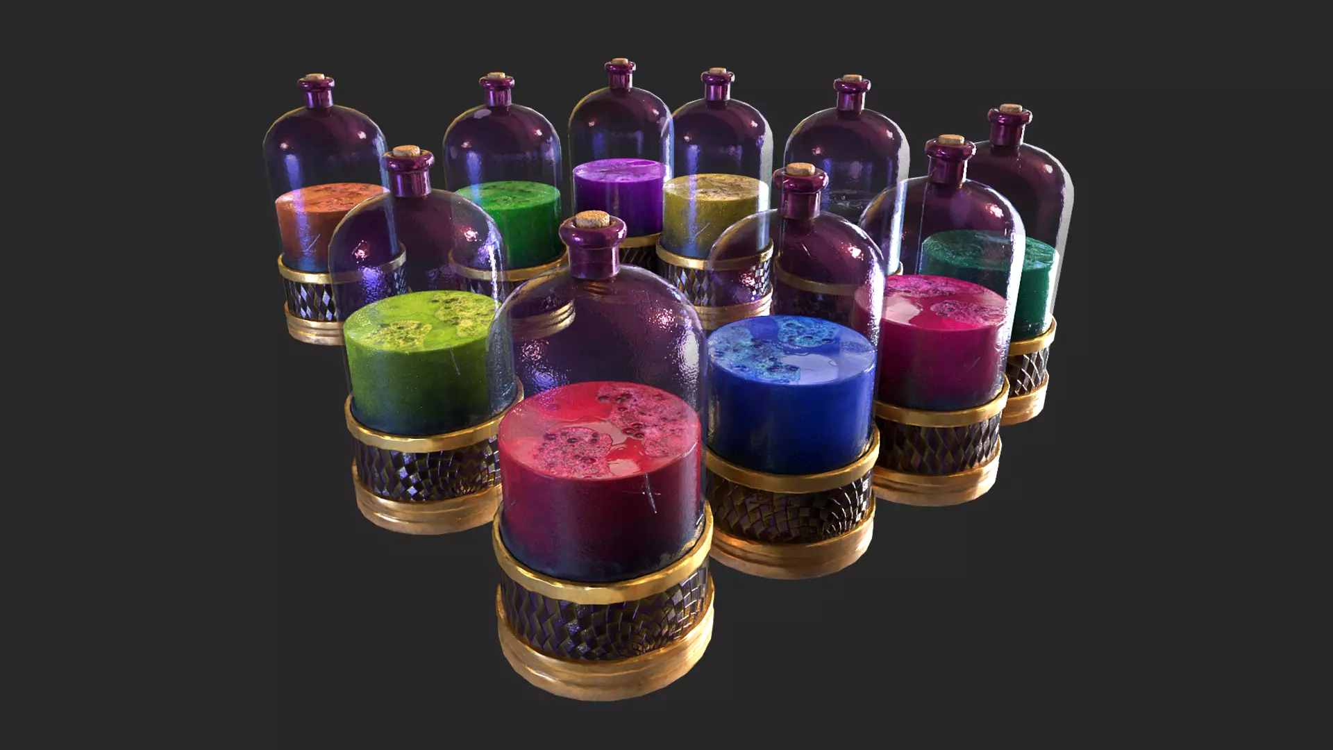 Large Potion Bottle Low-poly 3D model
