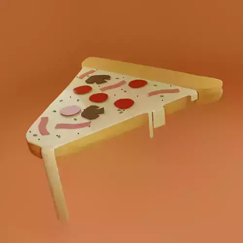 Piece of pizza model