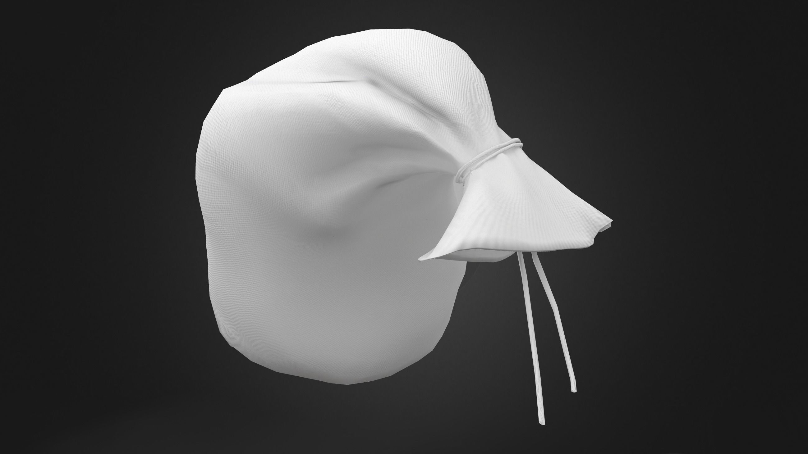 Xmas Sack Over The Shoulder Low-poly 3D model_6