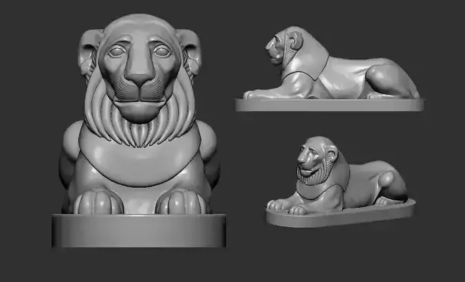 Tutankhamun  sekhmet Lion of Amenhotep 3D Printing model 3D print model