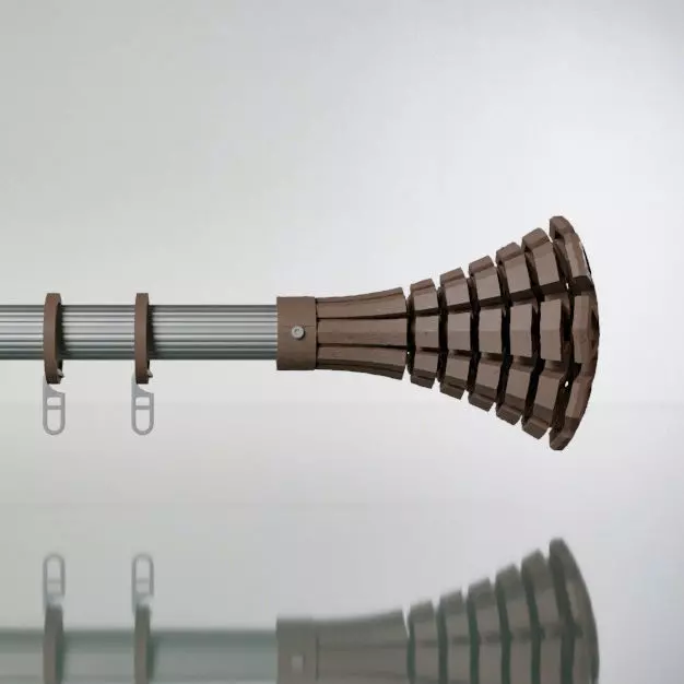 Finial for curtain rods 3D model_0