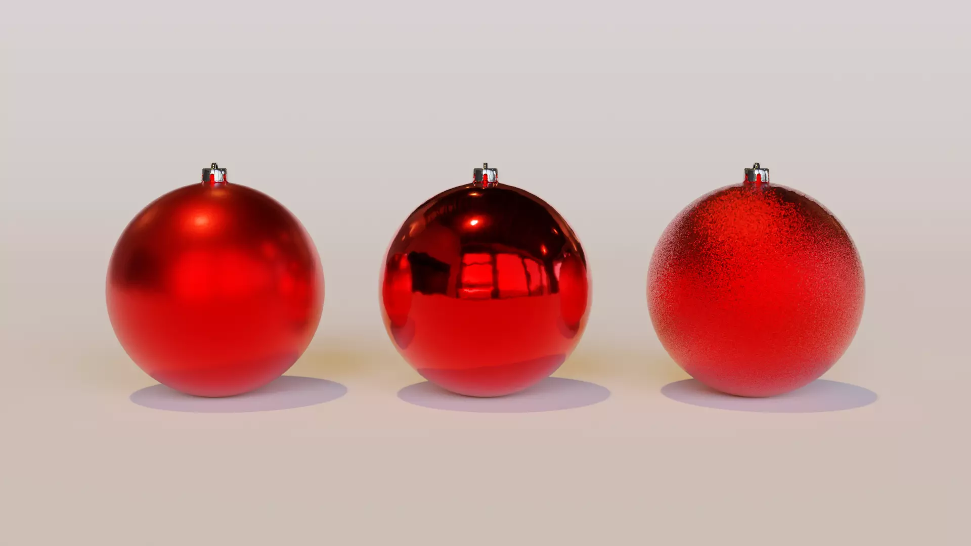Bauble Set 3D model