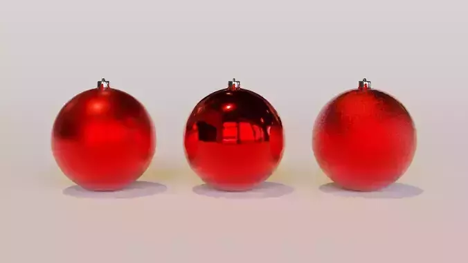 Bauble Set 3D model