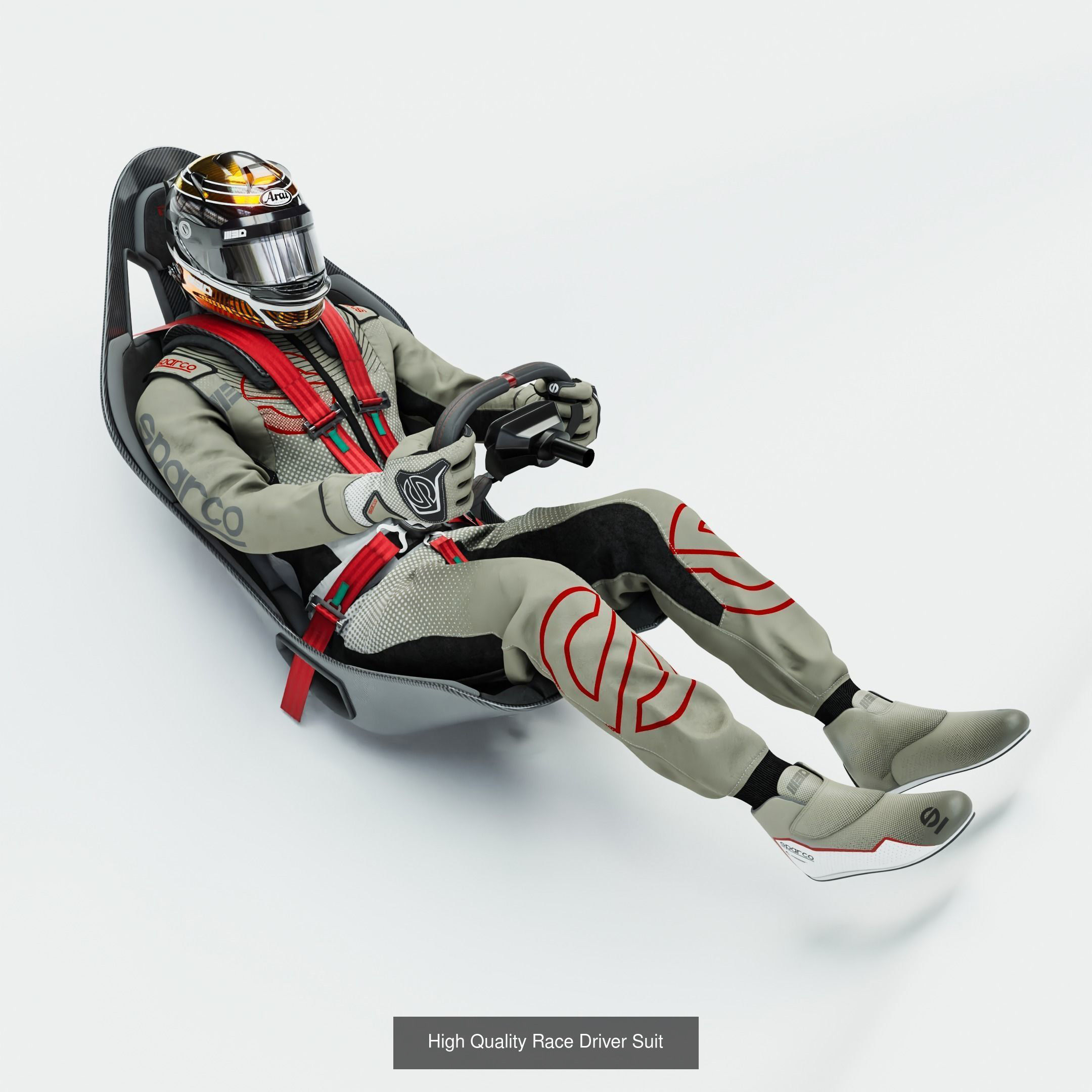 High Quality Race Driver Suit Pack 3D Model Collection_1