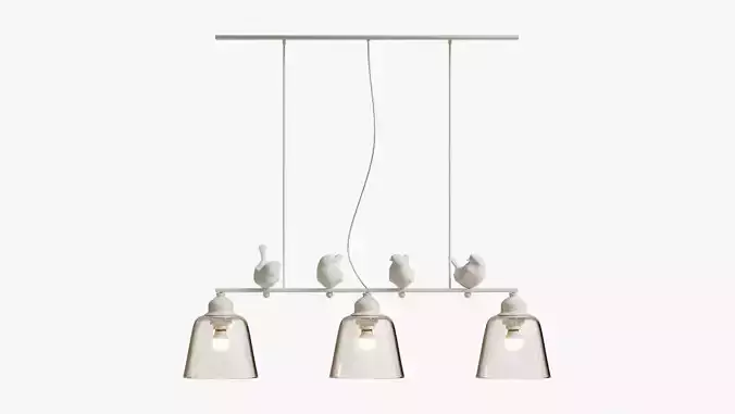 SUSPENDED LUMINAIR PROVENCE BIRD PENDANT LINE 3