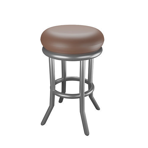 CAFE CHAIR Low-poly 3D model