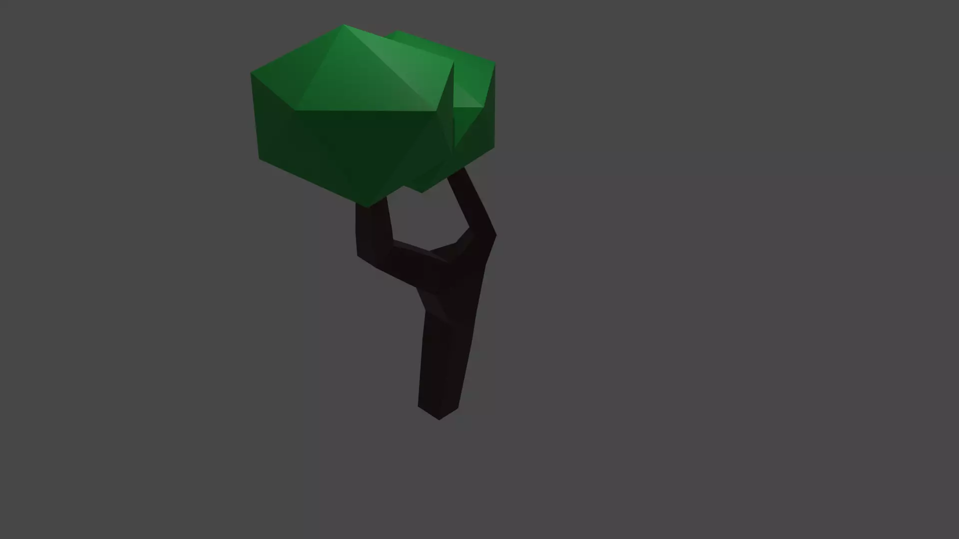 Low poly tree 3D model_0