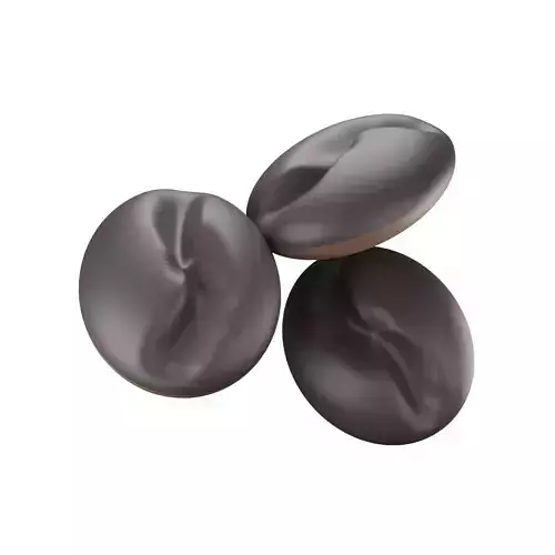 COFFEE BEANS Low-poly 3D model