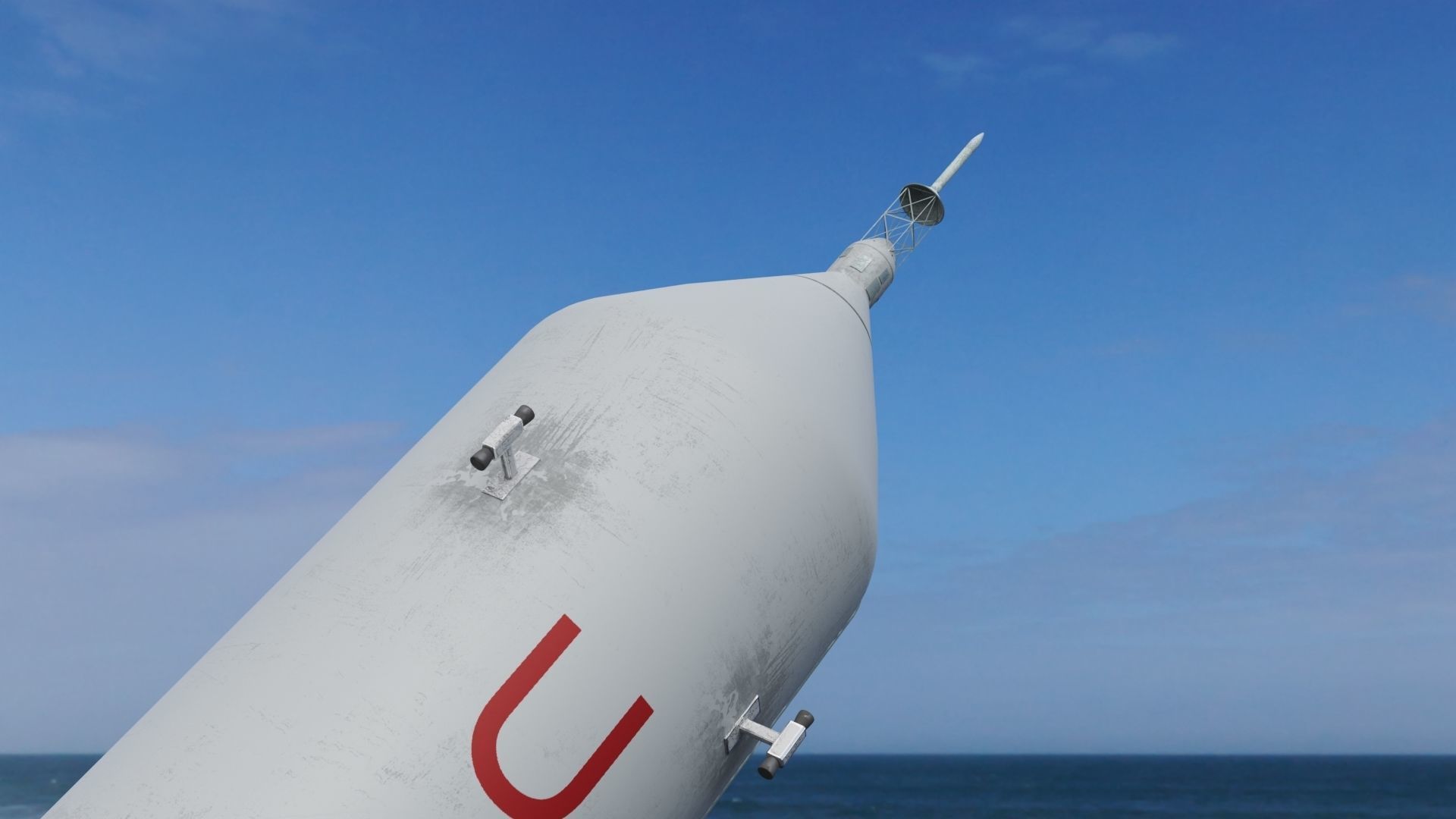 Rocket nasa Low-poly 3D model_4