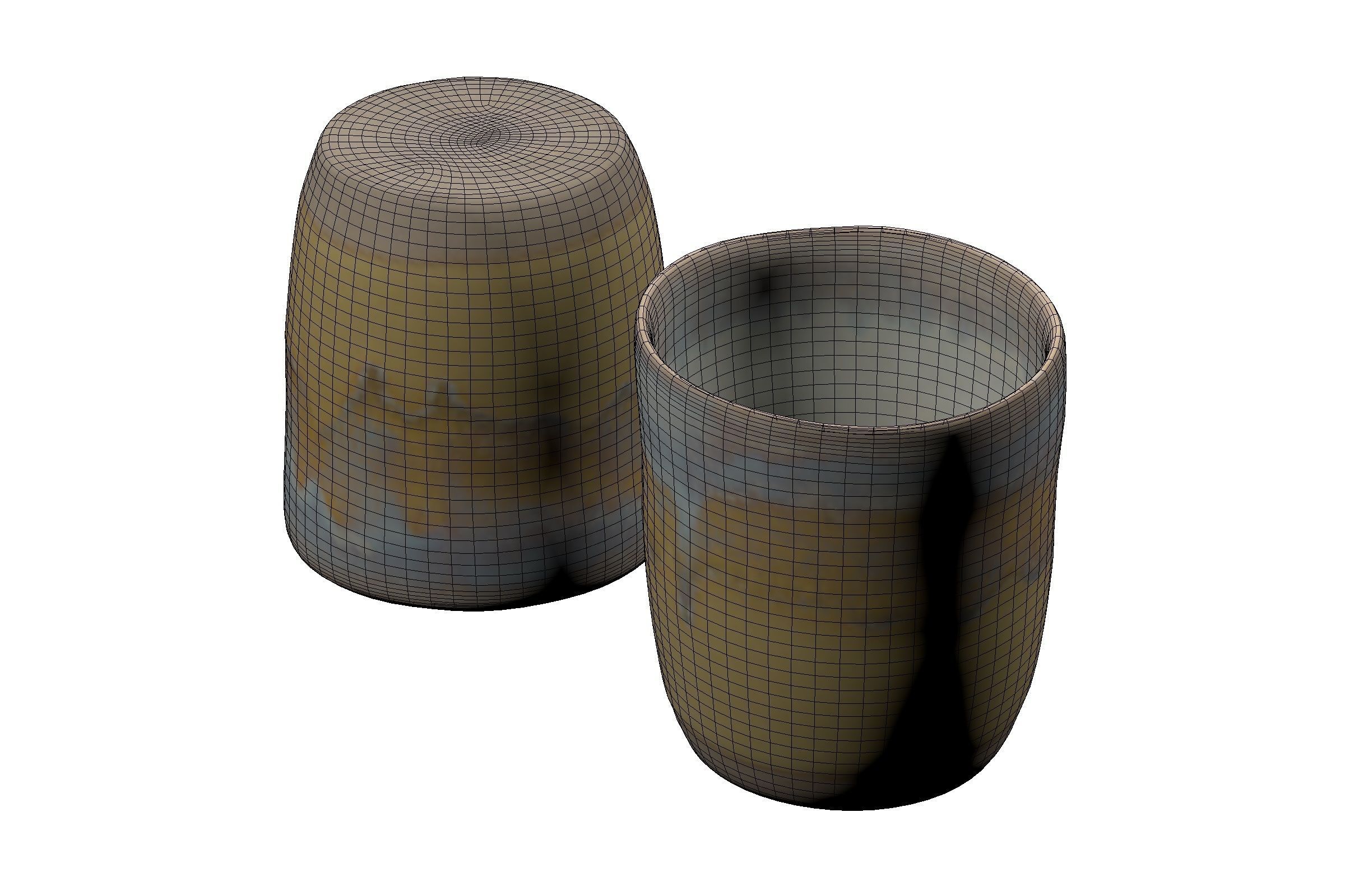 POLYPASTA - mewa cup - yellow 3D model_5