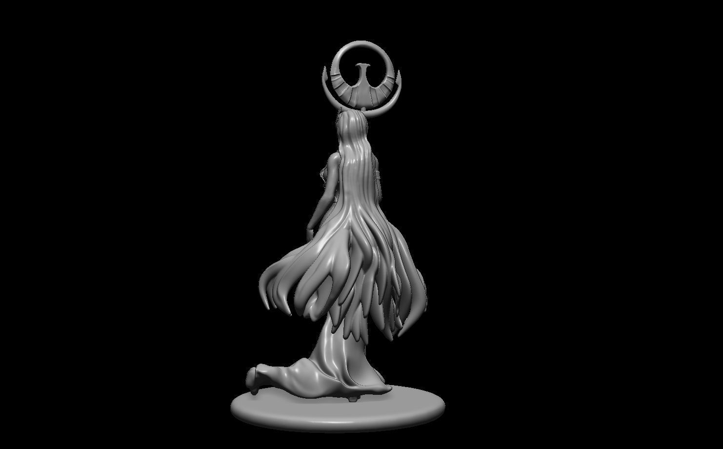 Saori Kido goddess athena Saint Seiya Fanart 3D print model_6