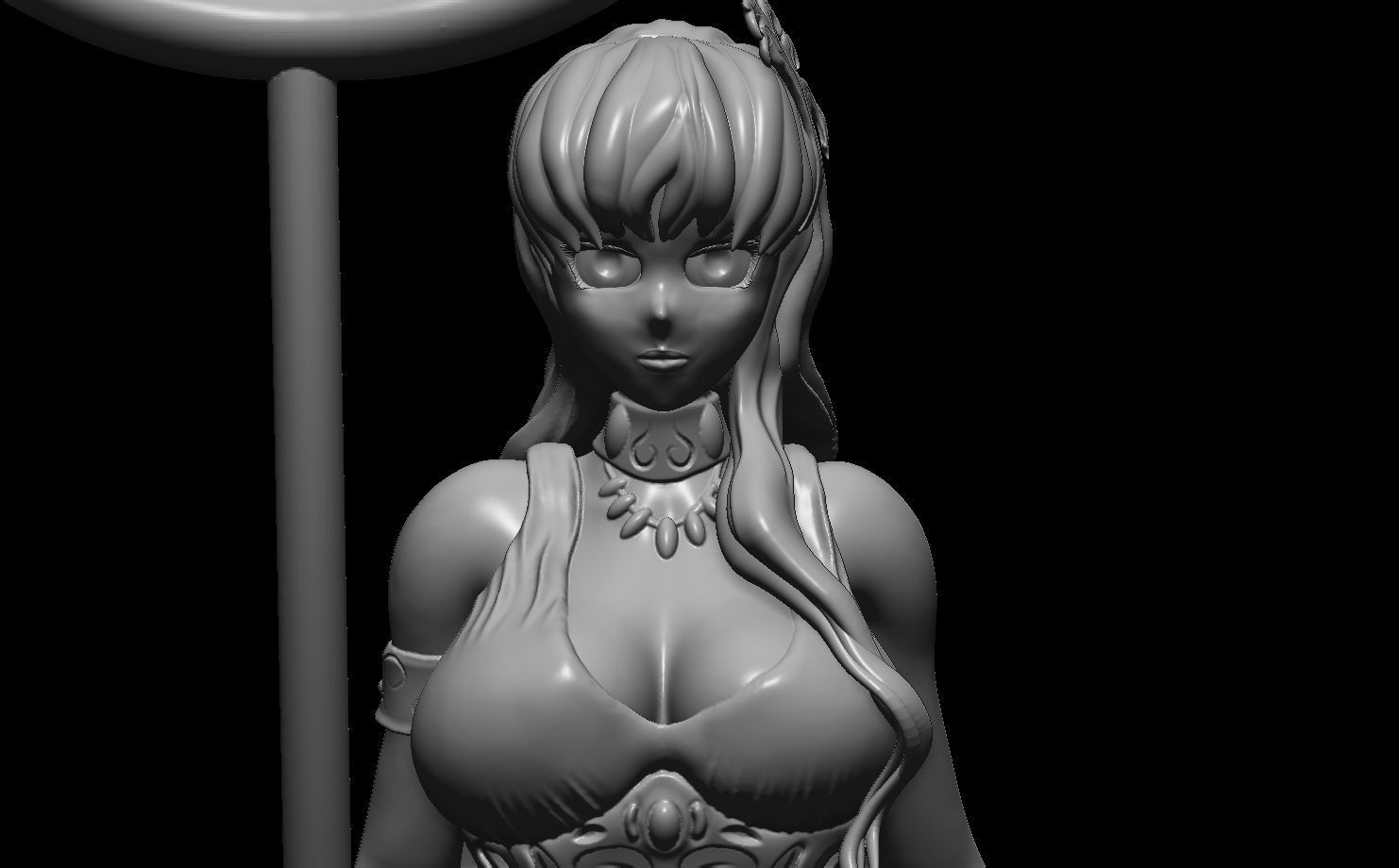 Saori Kido goddess athena Saint Seiya Fanart 3D print model_2