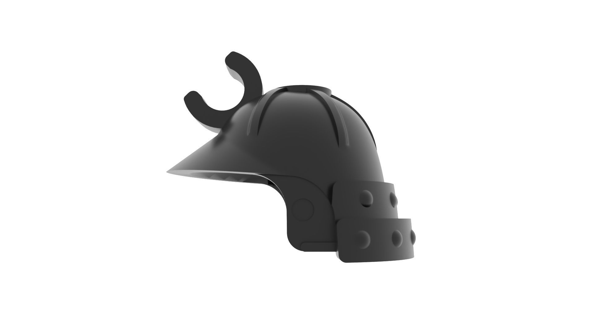 3D model lego ninjago helmet printable matches real object 3D model_2