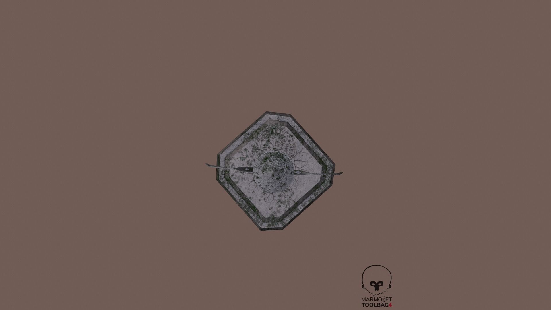  Demon Sword Statue Free low-poly 3D model_12