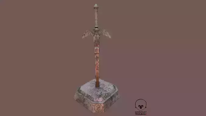  Demon Sword Statue