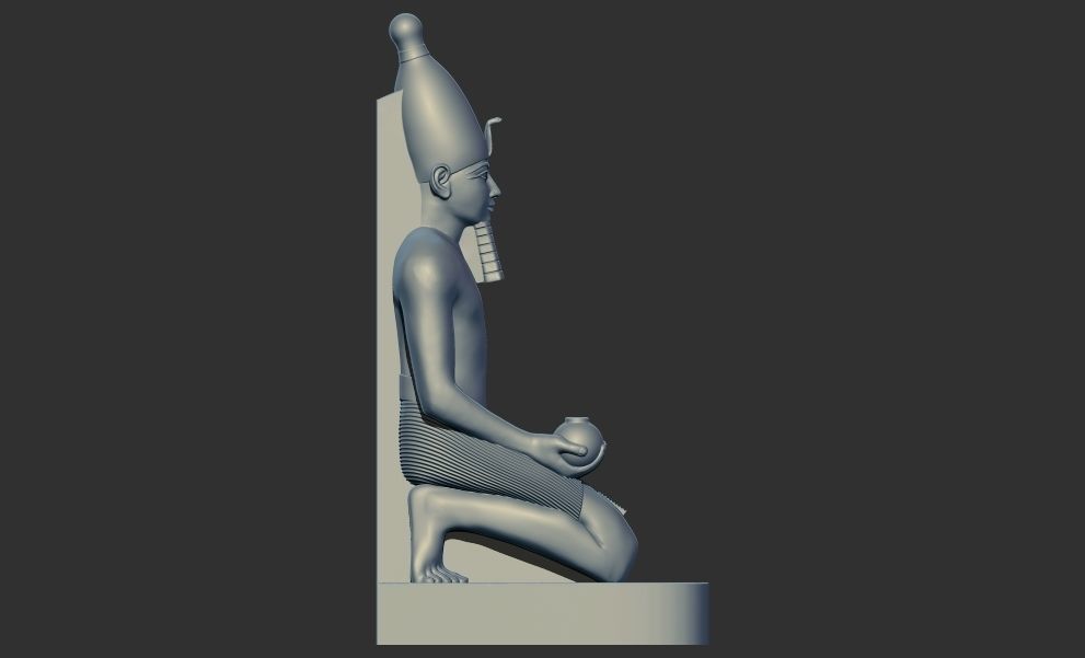 Kneeling Statue of Queen Hatshepsut 3d printable model 3D print model_4