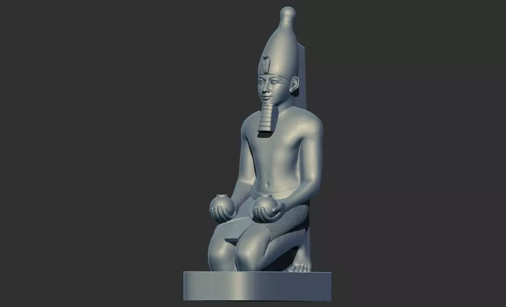 Kneeling Statue of Queen Hatshepsut 3d printable model 3D print model_0