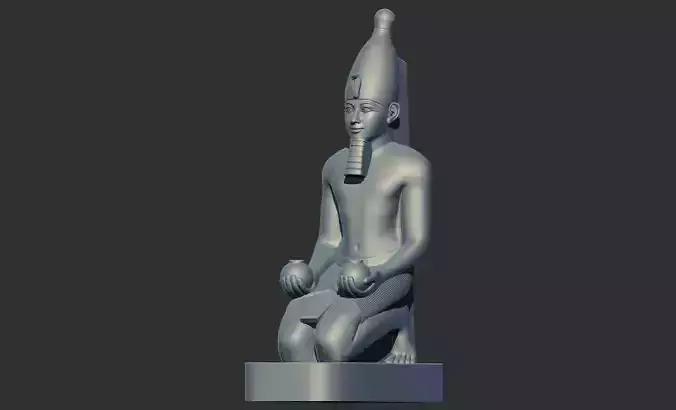 Kneeling Statue of Queen Hatshepsut 3d printable model 3D print model