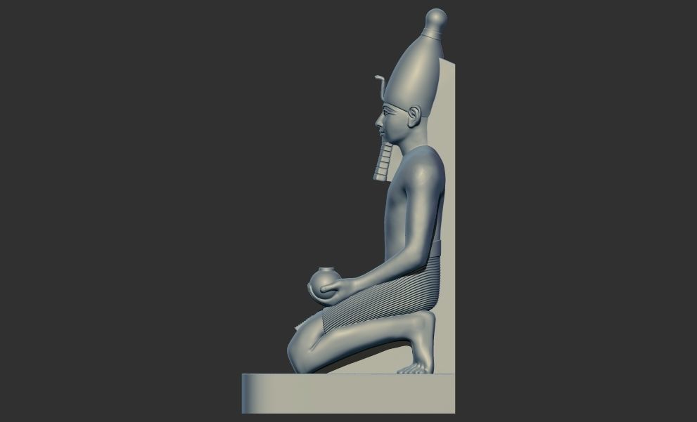Kneeling Statue of Queen Hatshepsut 3d printable model 3D print model_2